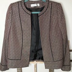 Black Tahari by ASL Blazer Jacket Size 4 NWT